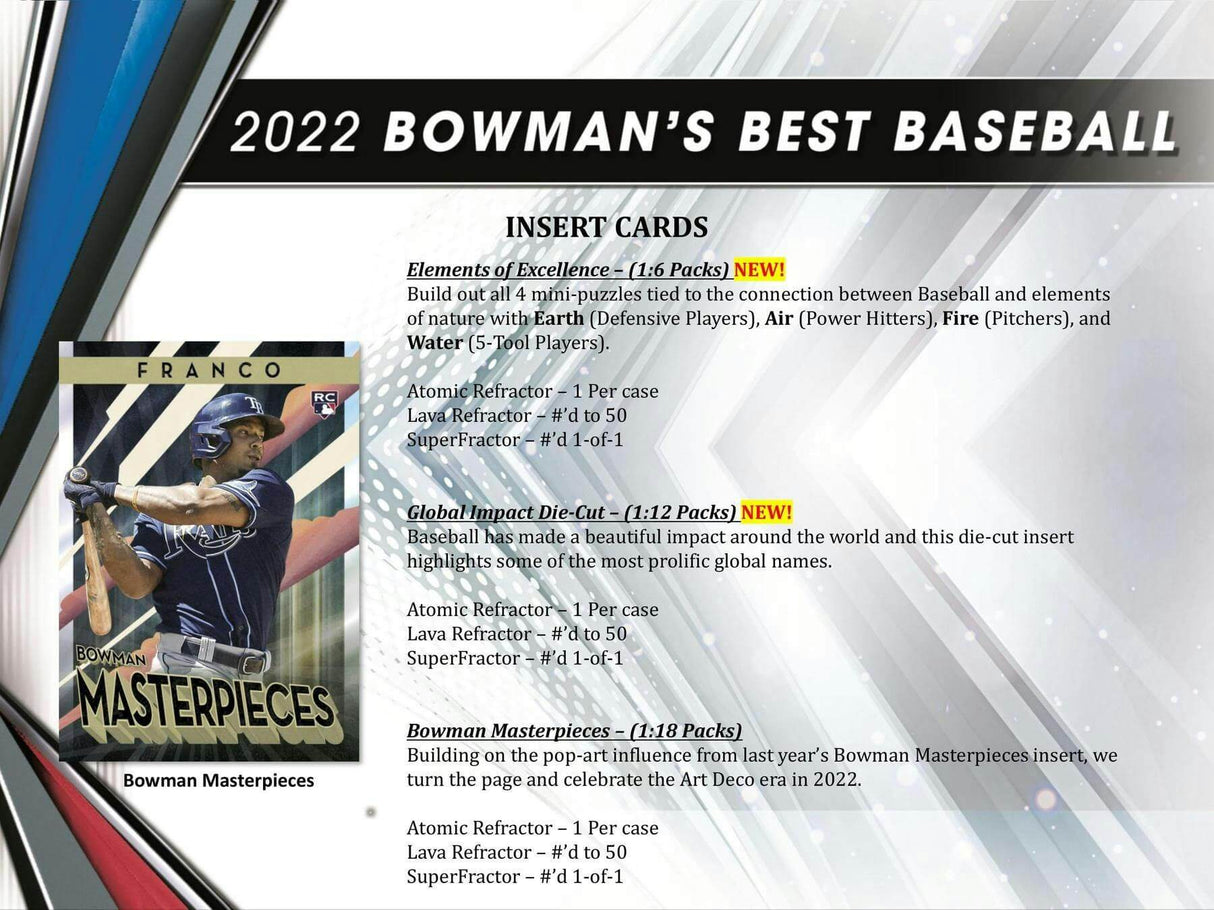 2022 Bowman's Best Baseball Hobby Box