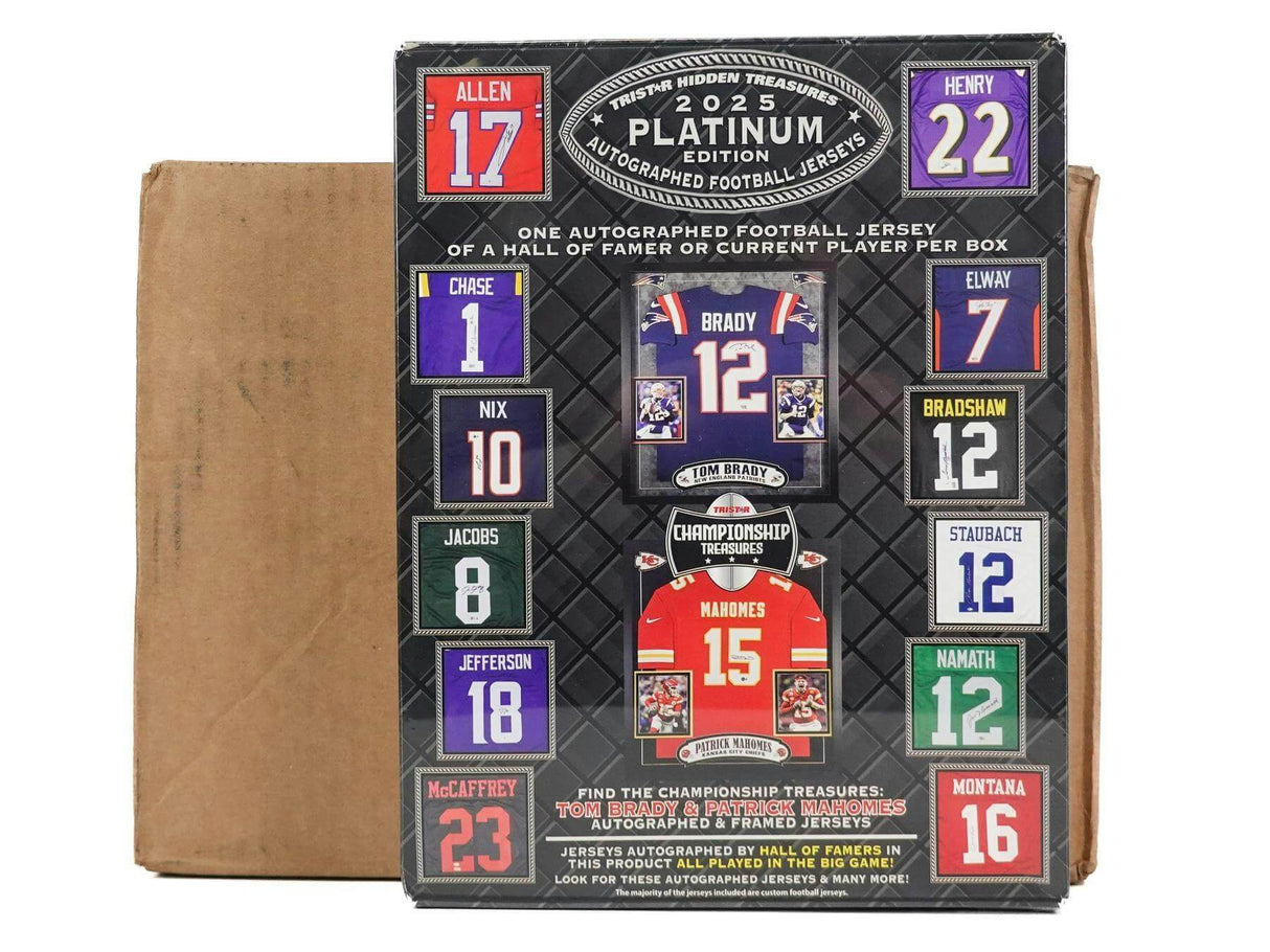 2025 TriStar Platinum Edition Autographed Football Jersey 4-Box Case