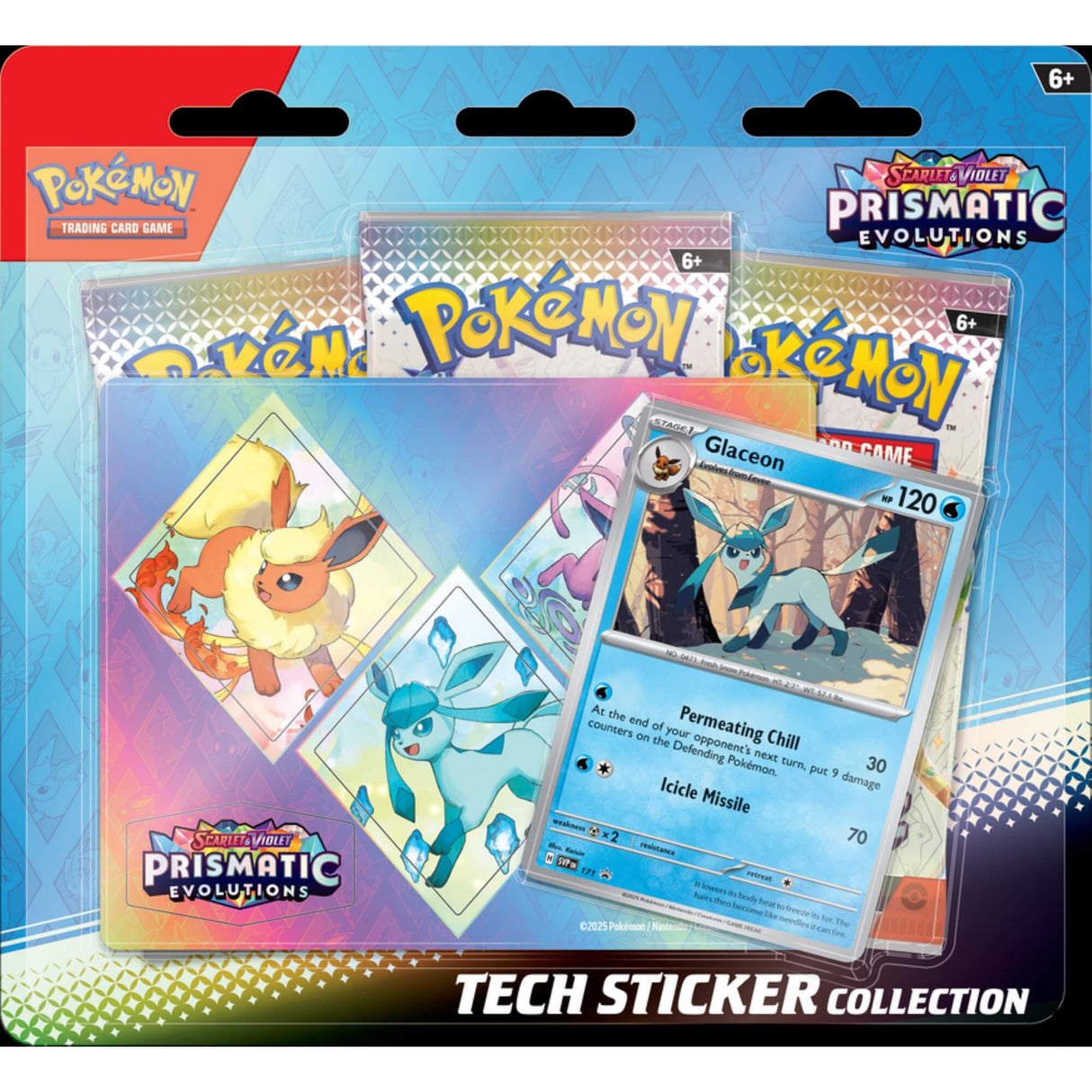 Pokemon TCG: Scarlet & Violet Prismatic Evolutions (SV8.5) Tech Sticker Collection