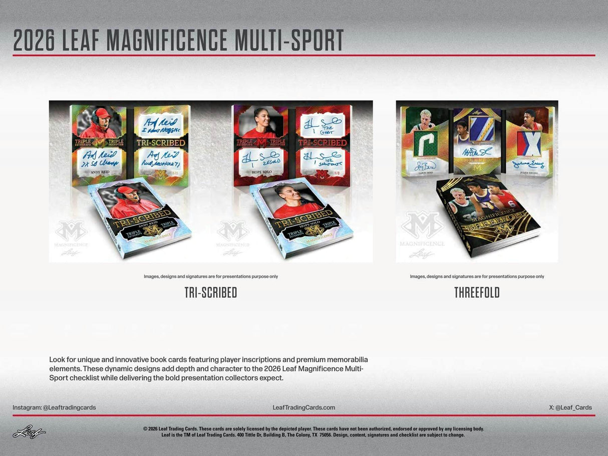 2026 Leaf Magnificence Hobby Box