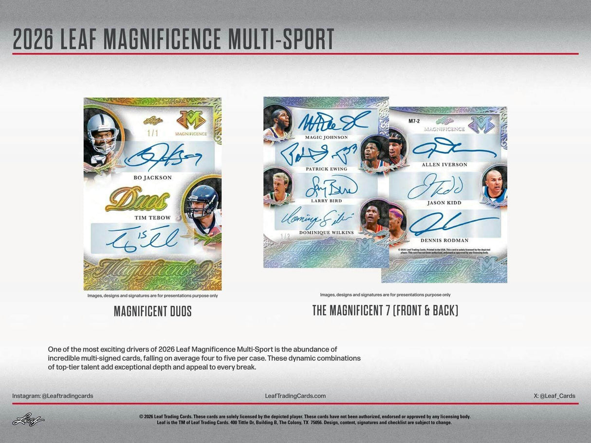 2026 Leaf Magnificence Hobby Box