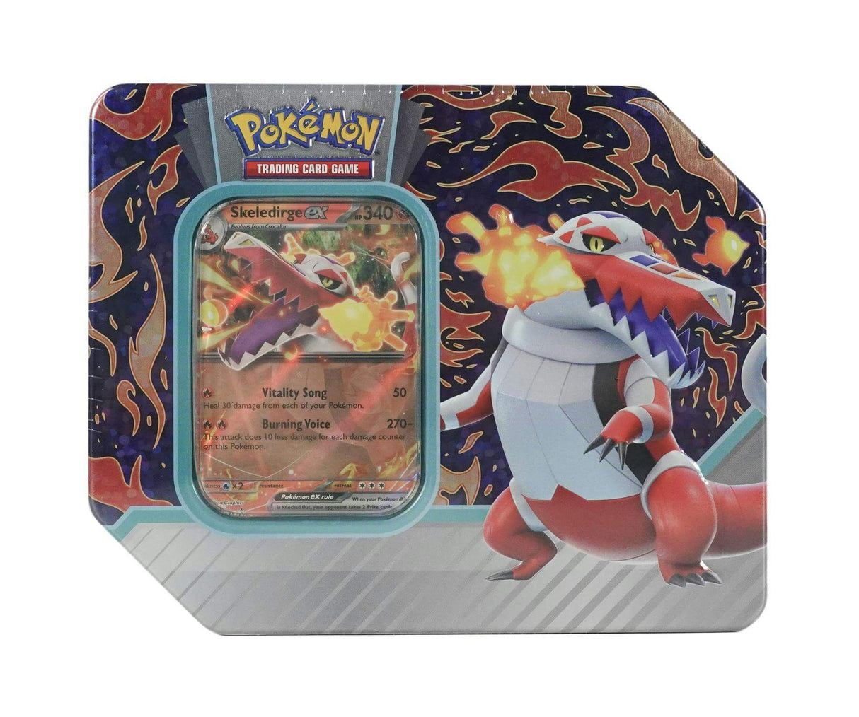 Pokemon TCG: Paldea Partners Tin (Meowscarada ex / Skeledirge ex / Quaquaval ex)