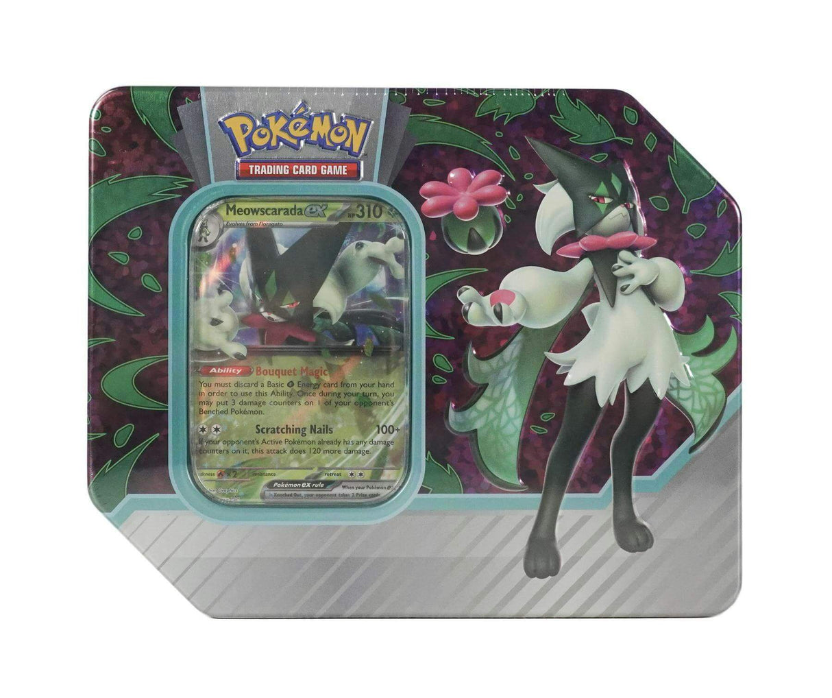Pokemon TCG: Paldea Partners Tin (Meowscarada ex / Skeledirge ex / Quaquaval ex)