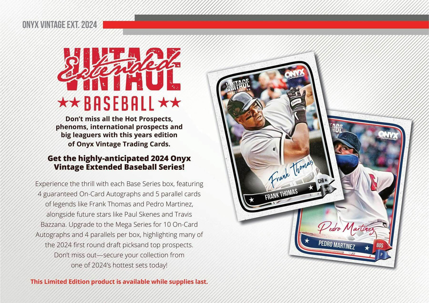 2024 Onyx Vintage Extended Base Series Baseball Hobby Pack