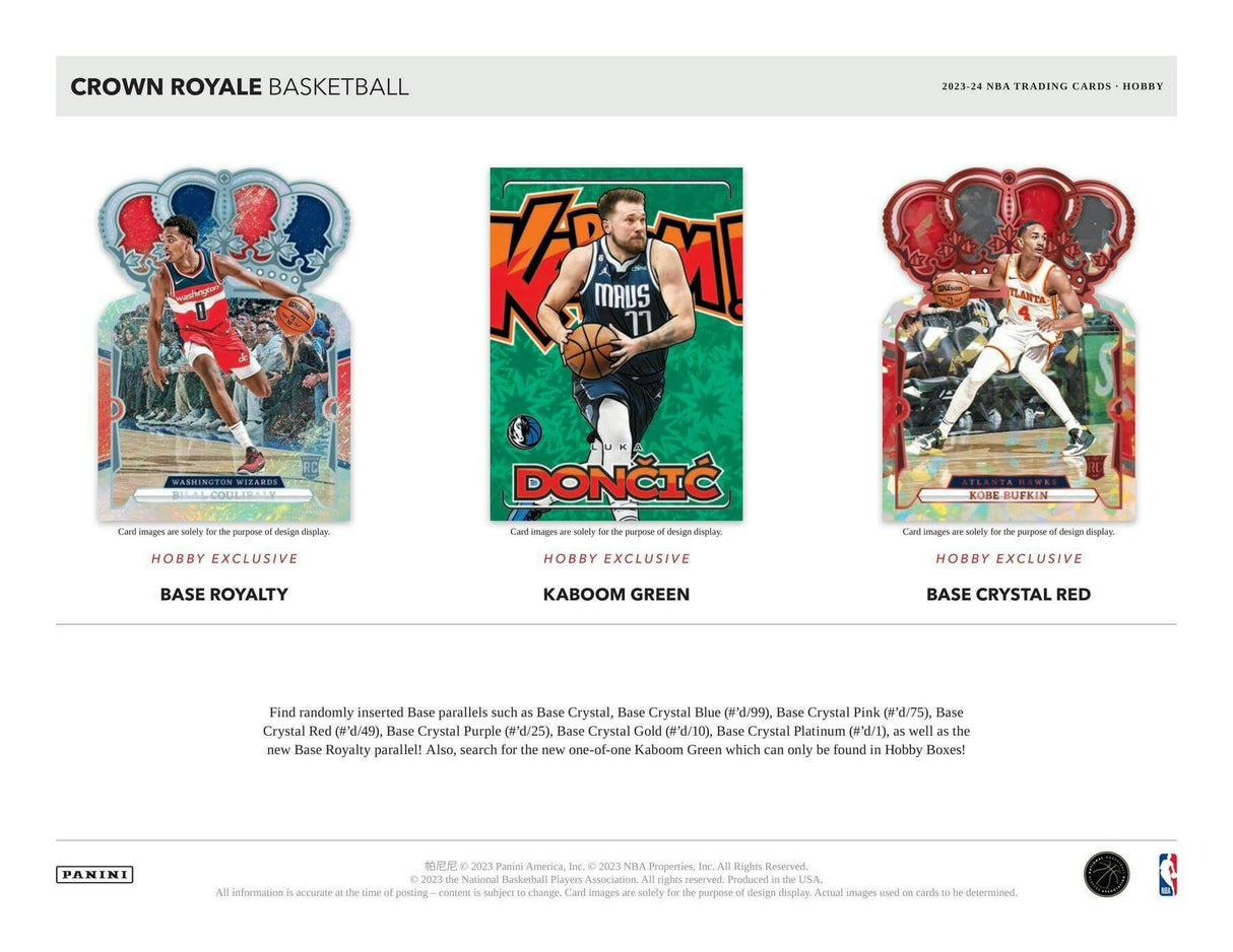 2023/24 Panini Crown Royale Basketball Hobby Box