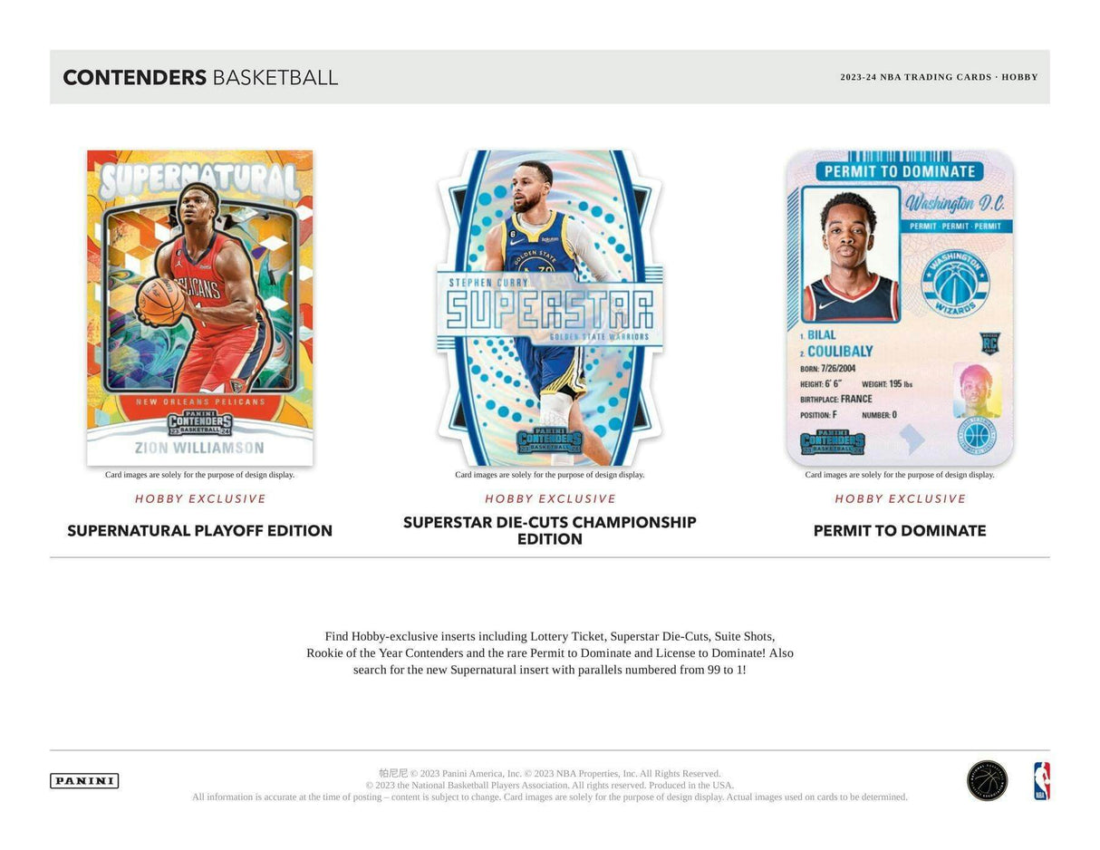 2023/24 Panini Contenders Basketball Hobby Box