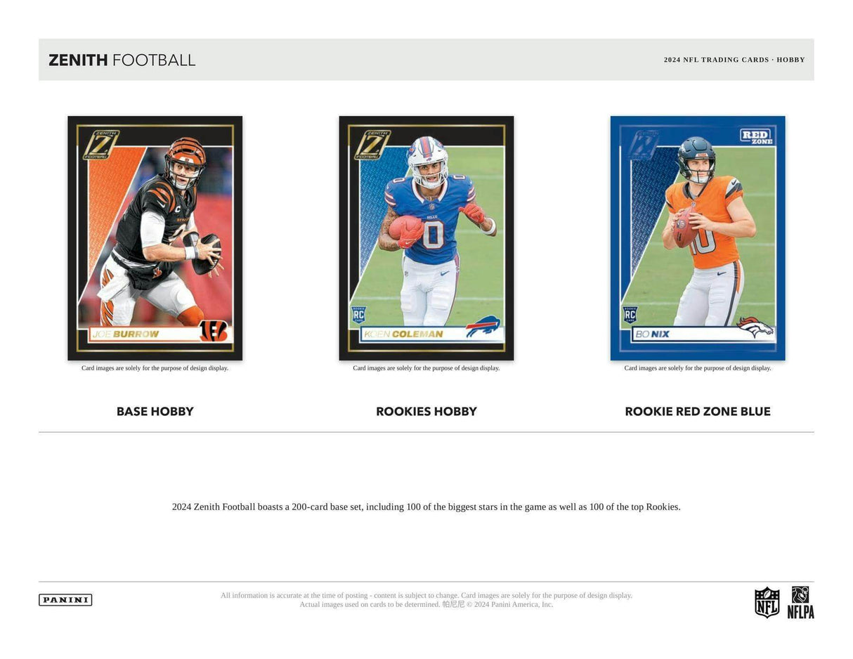 2024 Panini Zenith Football 6-Pack Blaster Box