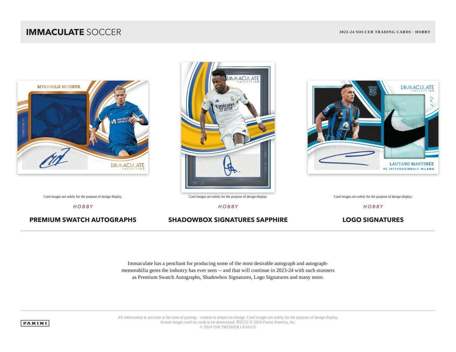 2023/24 Panini Immaculate Soccer Hobby Box