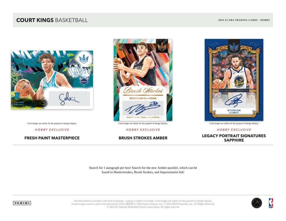2024/25 Panini Court Kings Basketball Hobby Box