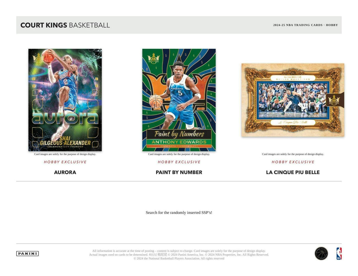 2024/25 Panini Court Kings Basketball Hobby Box