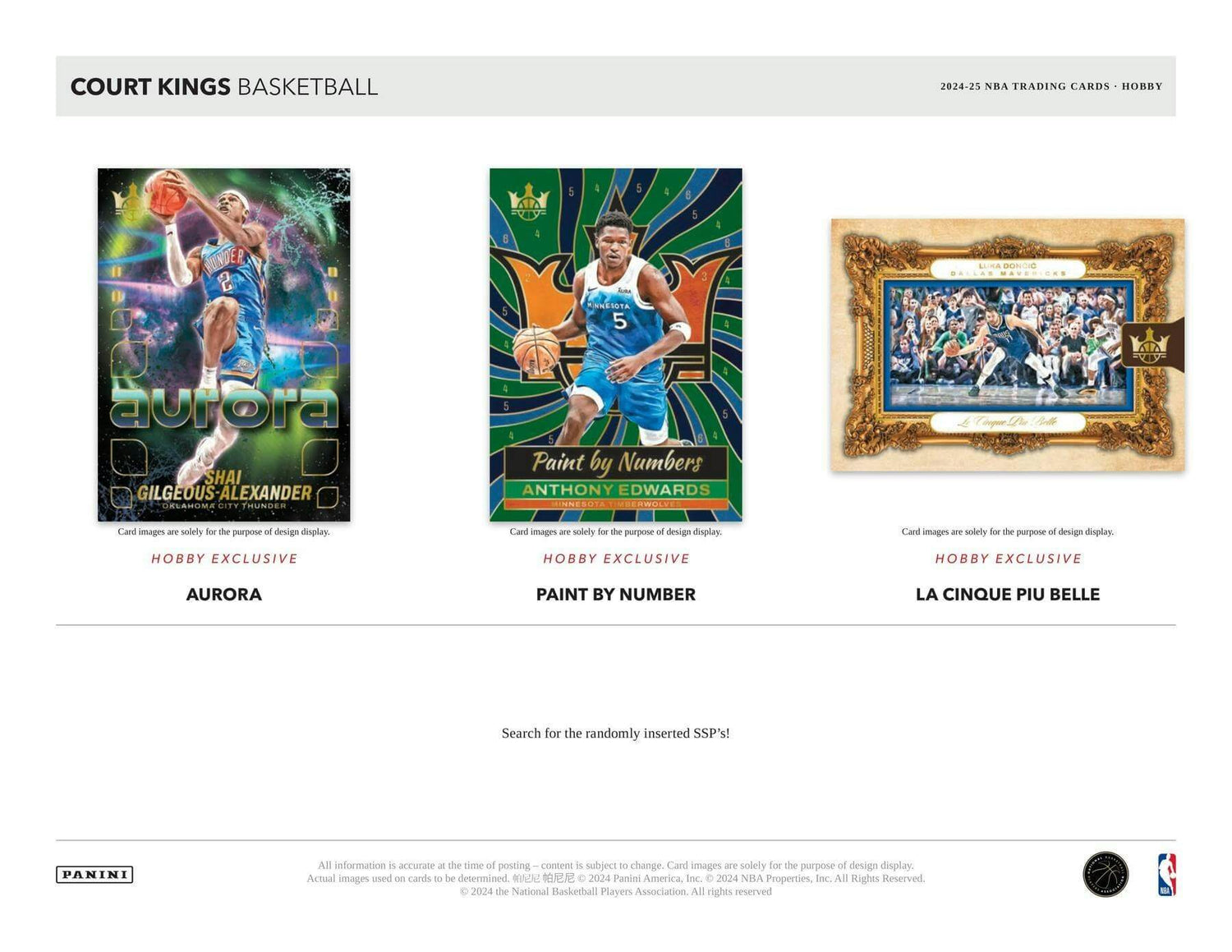 2024/25 Panini Court Kings Basketball Hobby Box