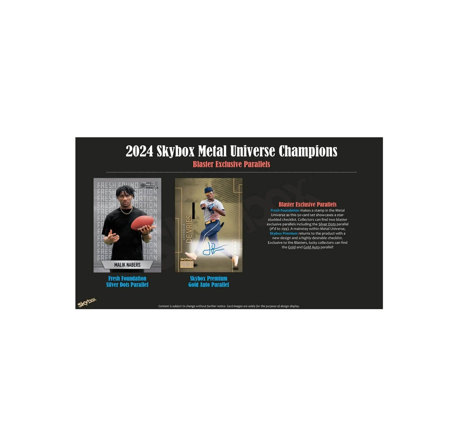 2024 Upper Deck Skybox Metal Universe Champions Blaster Box