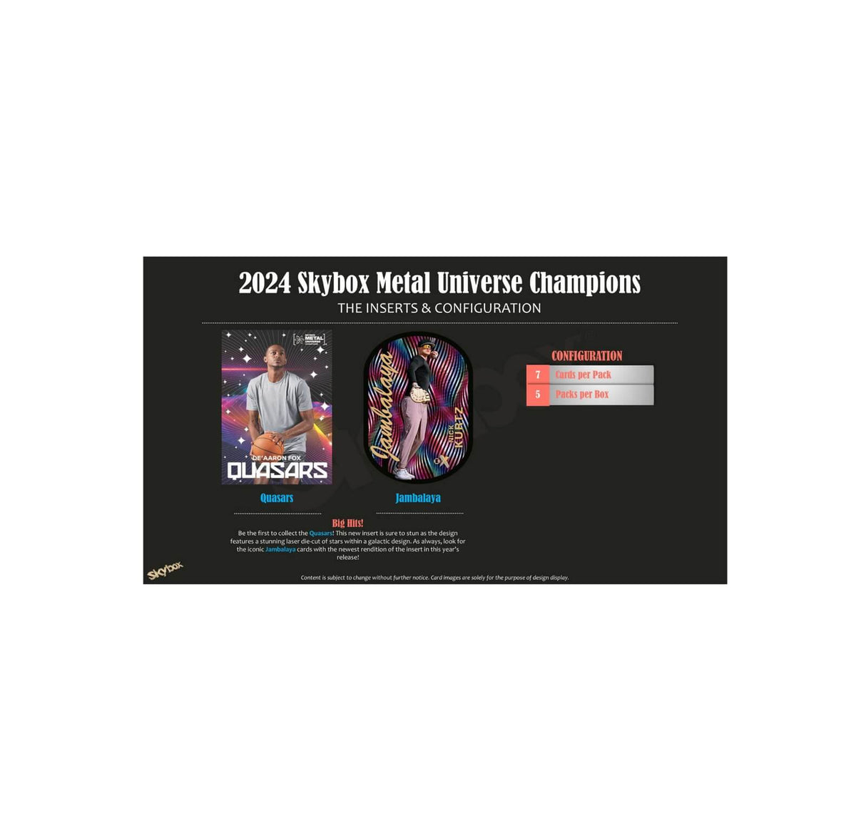 2024 Upper Deck Skybox Metal Universe Champions Blaster Box