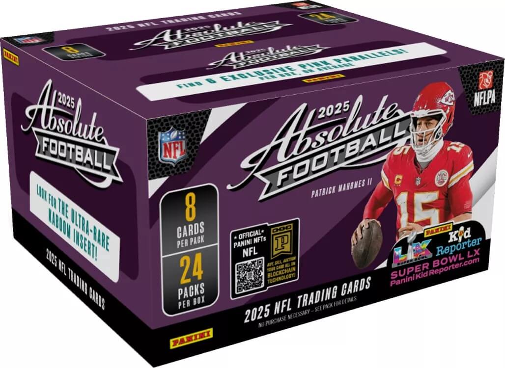 2025 Panini Absolute Football 24-Pack Retail Box (Pink Parallels!)