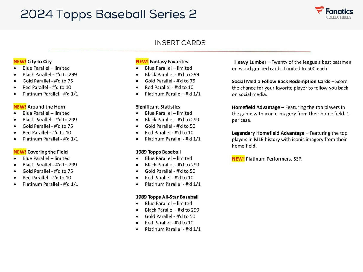 2024 Topps Series 2 Baseball Retail 20-Pack Box
