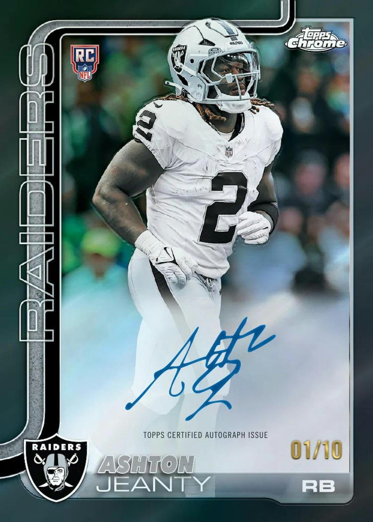 2025 Topps Chrome Football Blaster Box