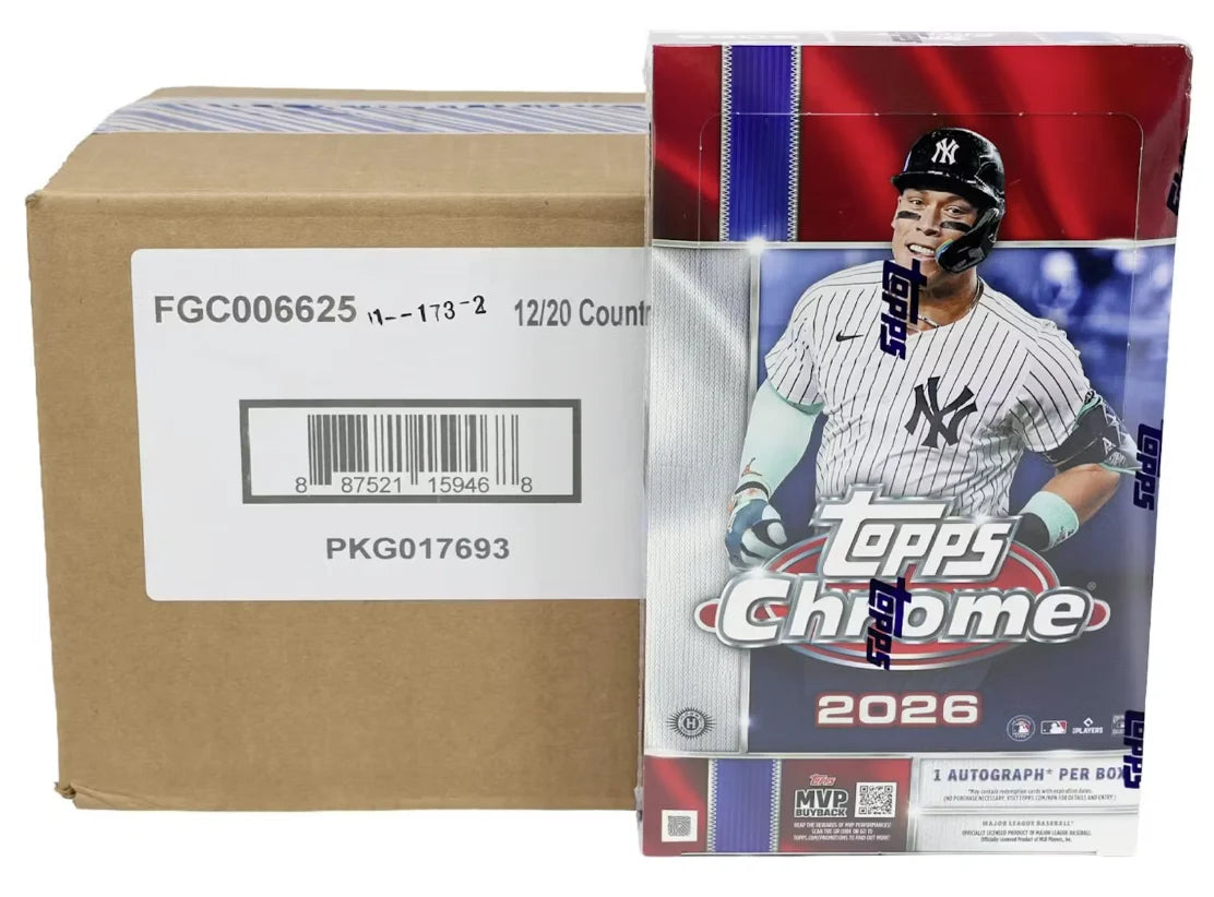 2026 Topps Chrome Baseball Hobby 12-Box Case