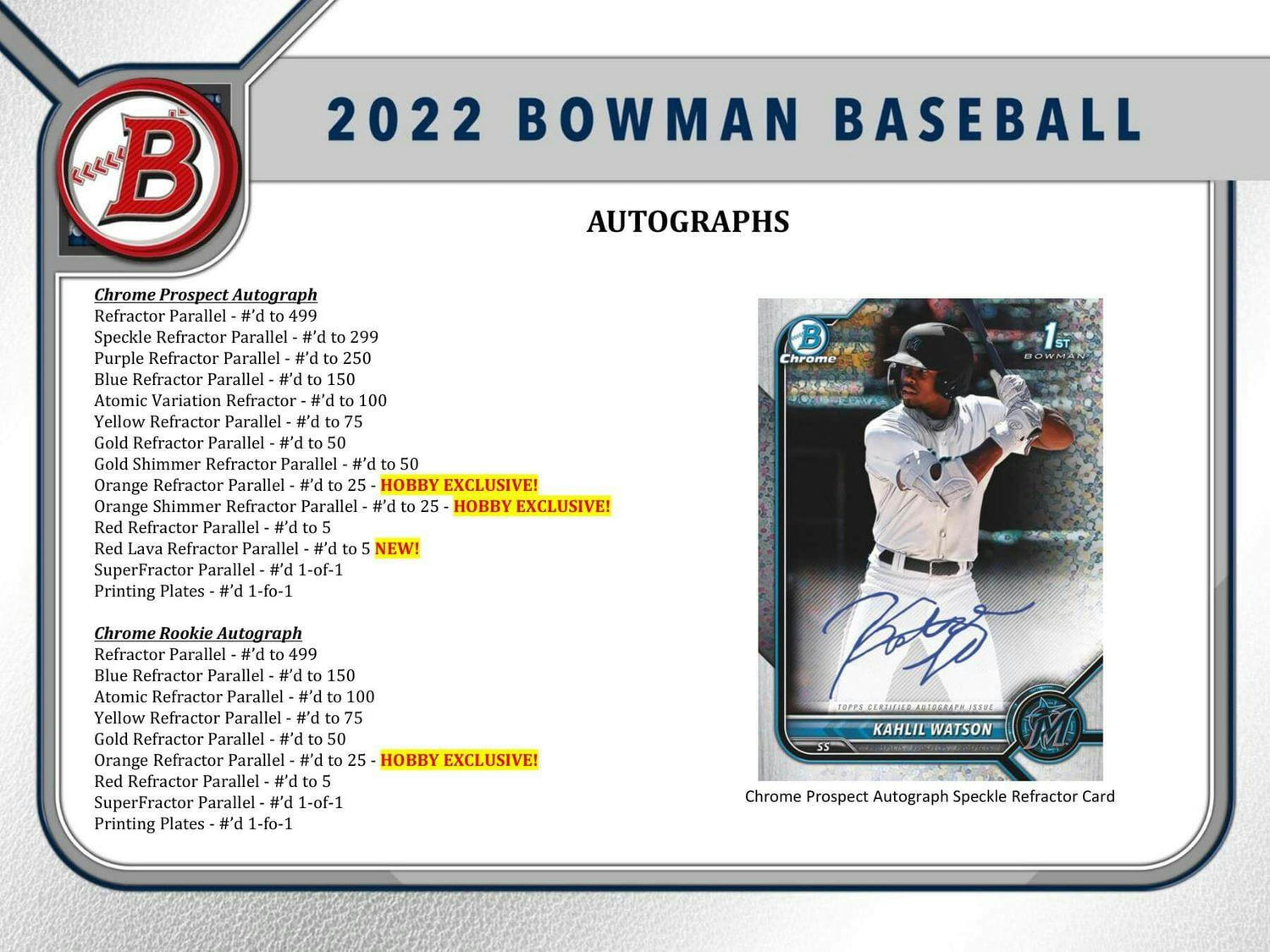 2022 Bowman Baseball Hobby Pack
