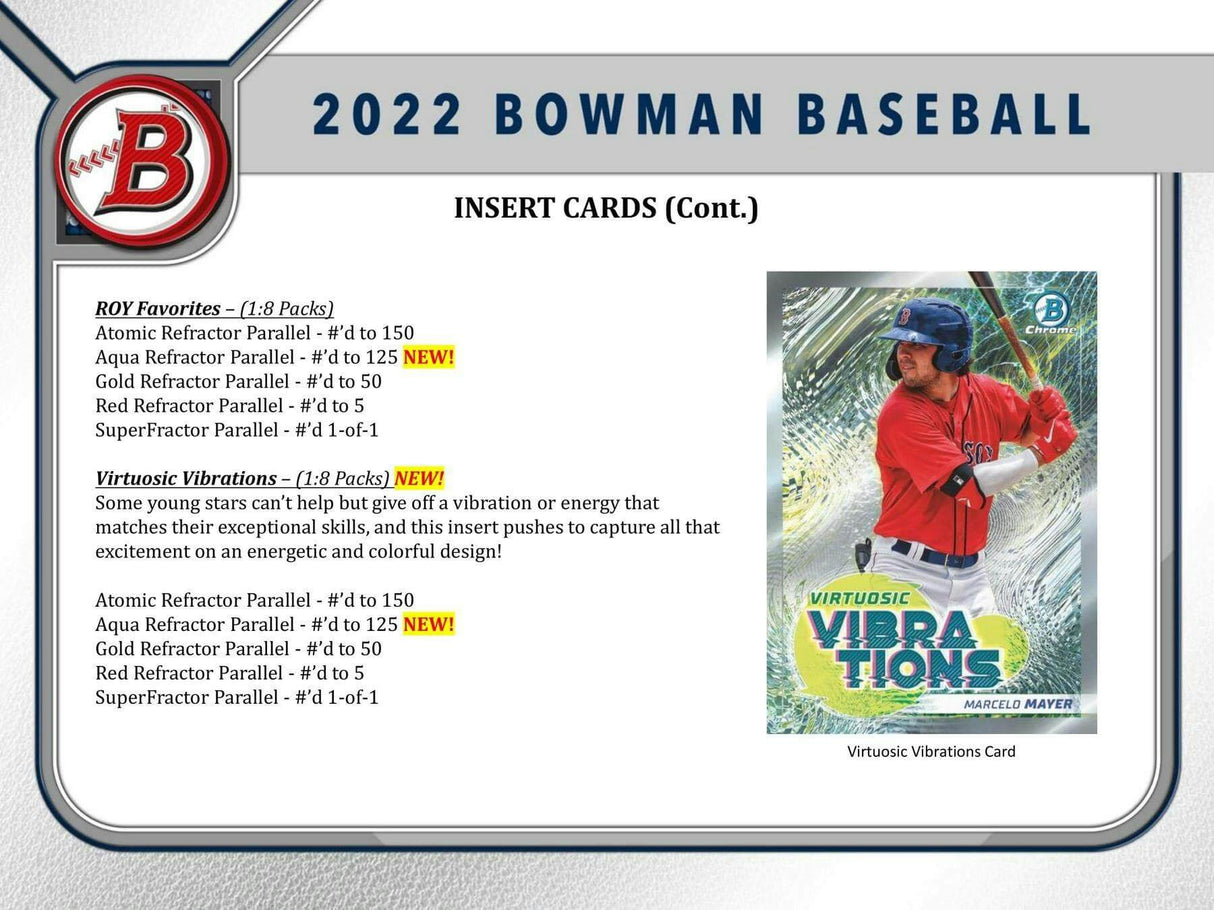 2022 Bowman Baseball Hobby Jumbo Pack