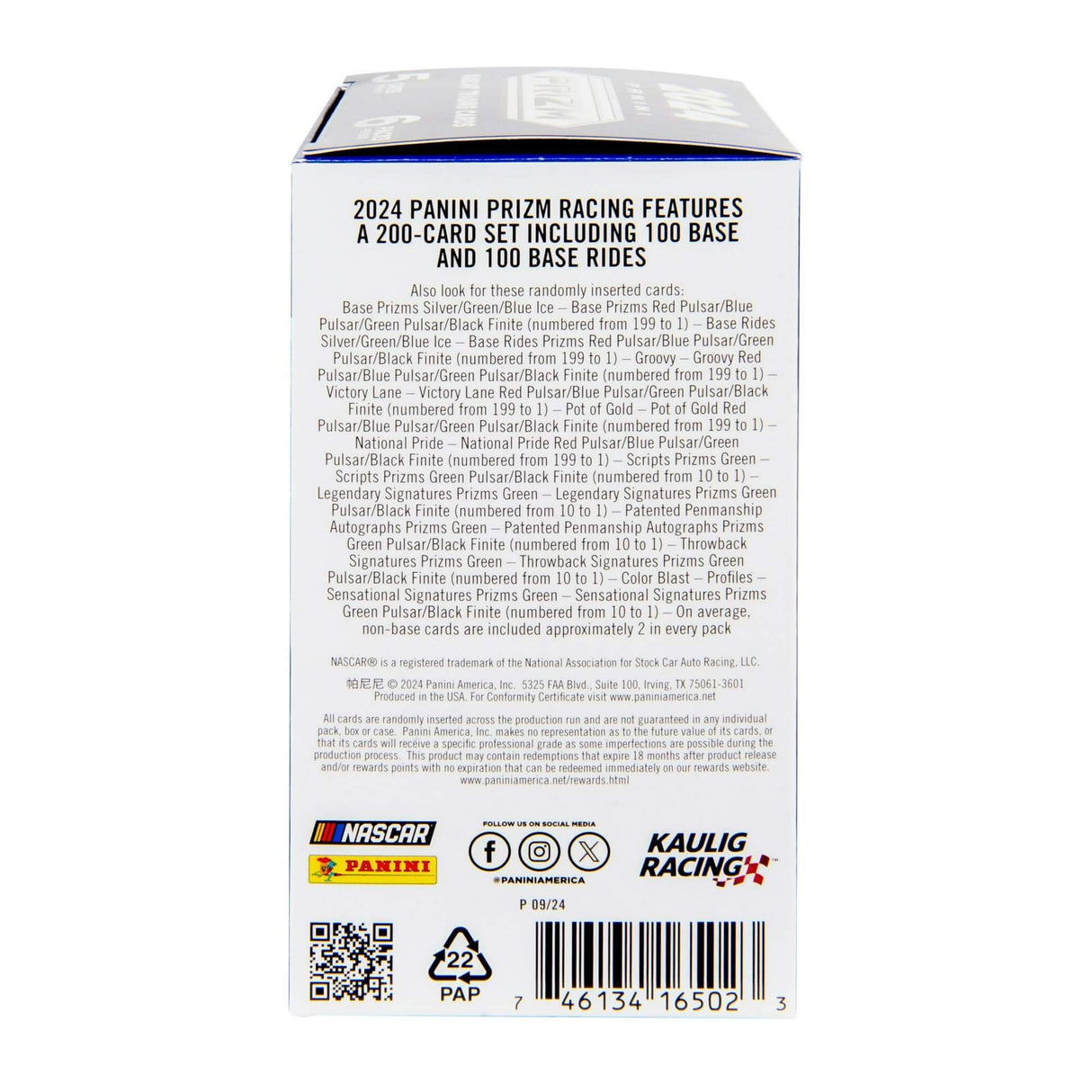 2024 Panini Prizm NASCAR Racing Trading Cards Blaster Box