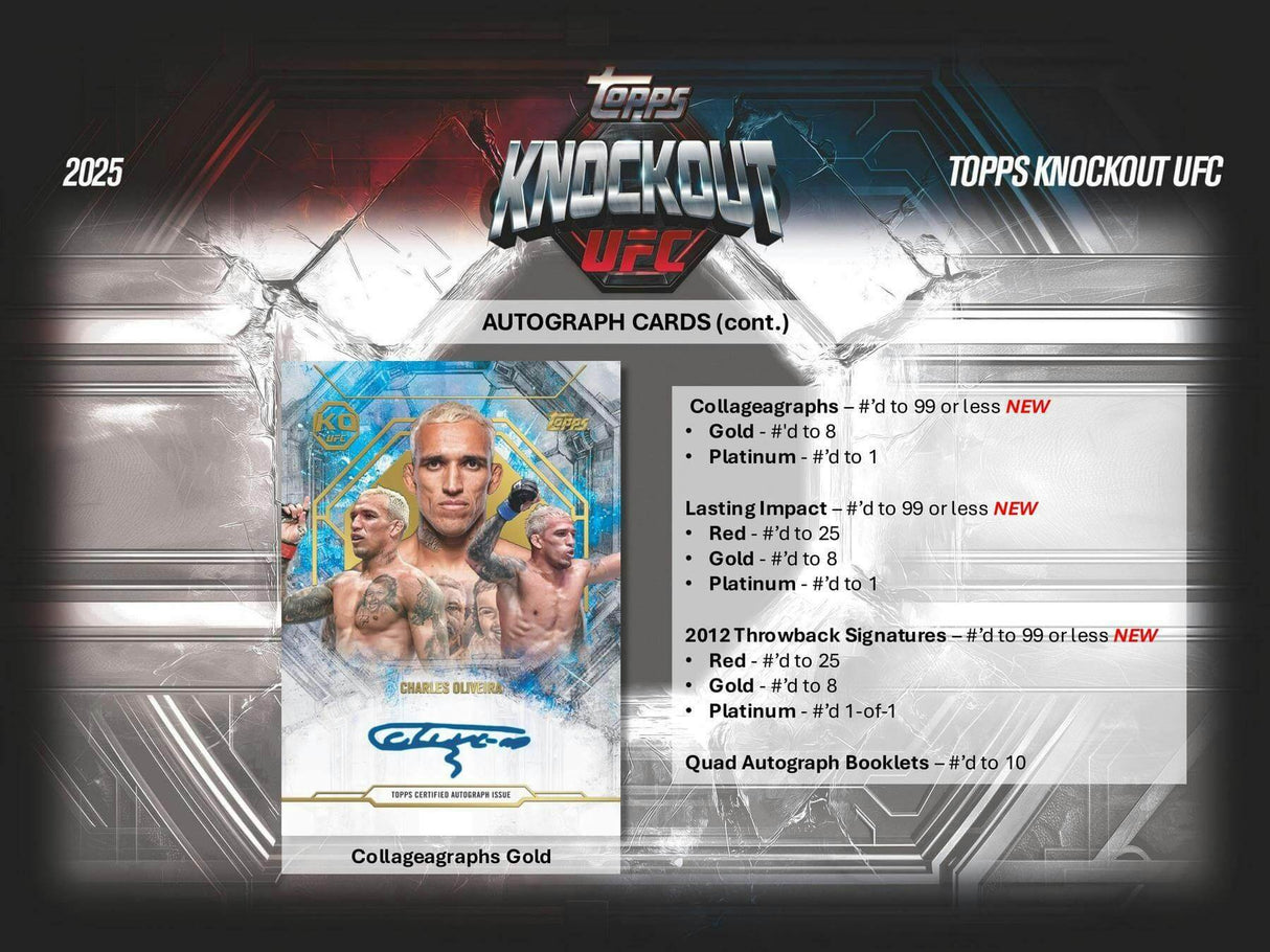 2025 Topps UFC Knockout Hobby 8-Box Case