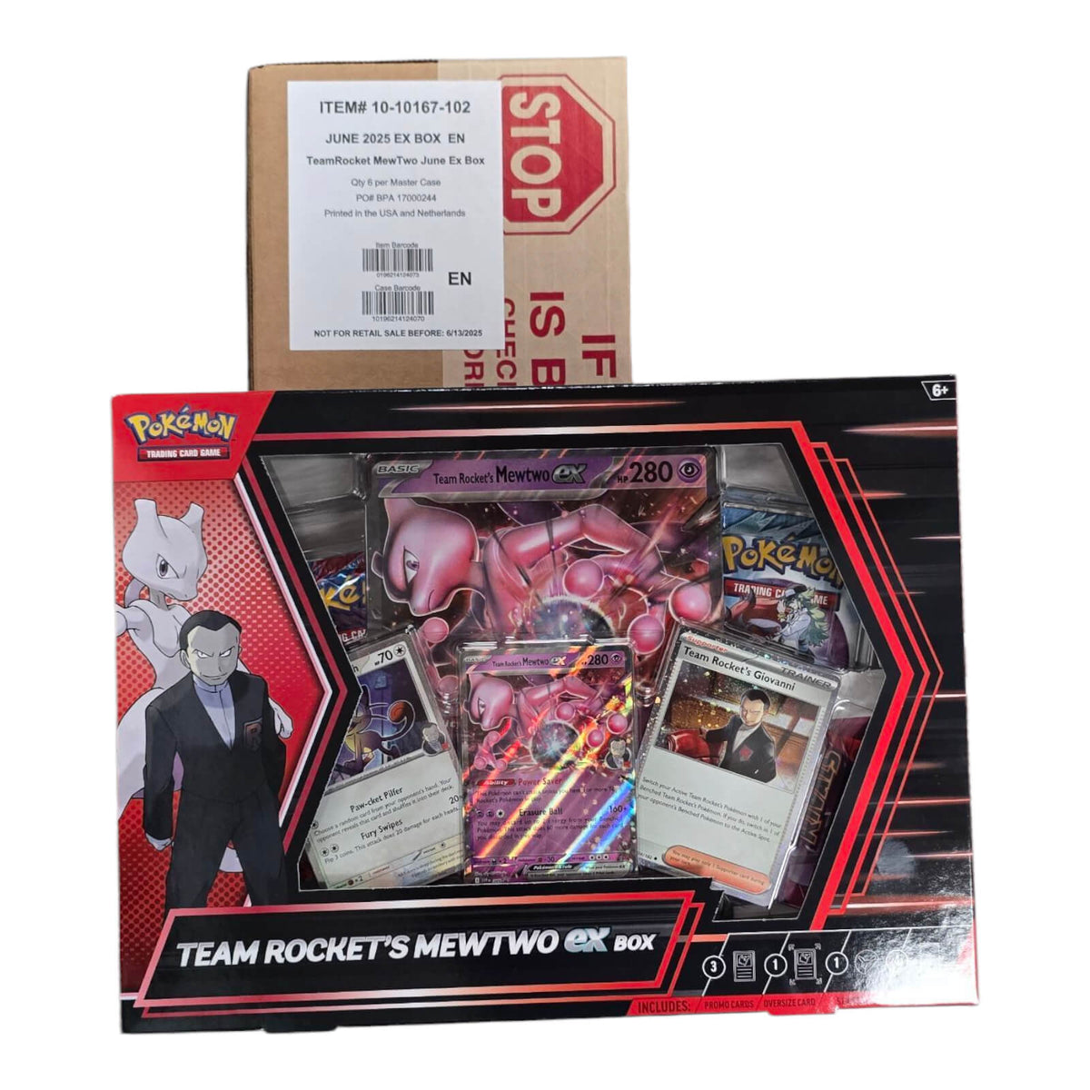 Pokemon TCG: Team Rocket's Mewtwo EX Collection 6-Box Case – Trademark Cards  & Collectibles