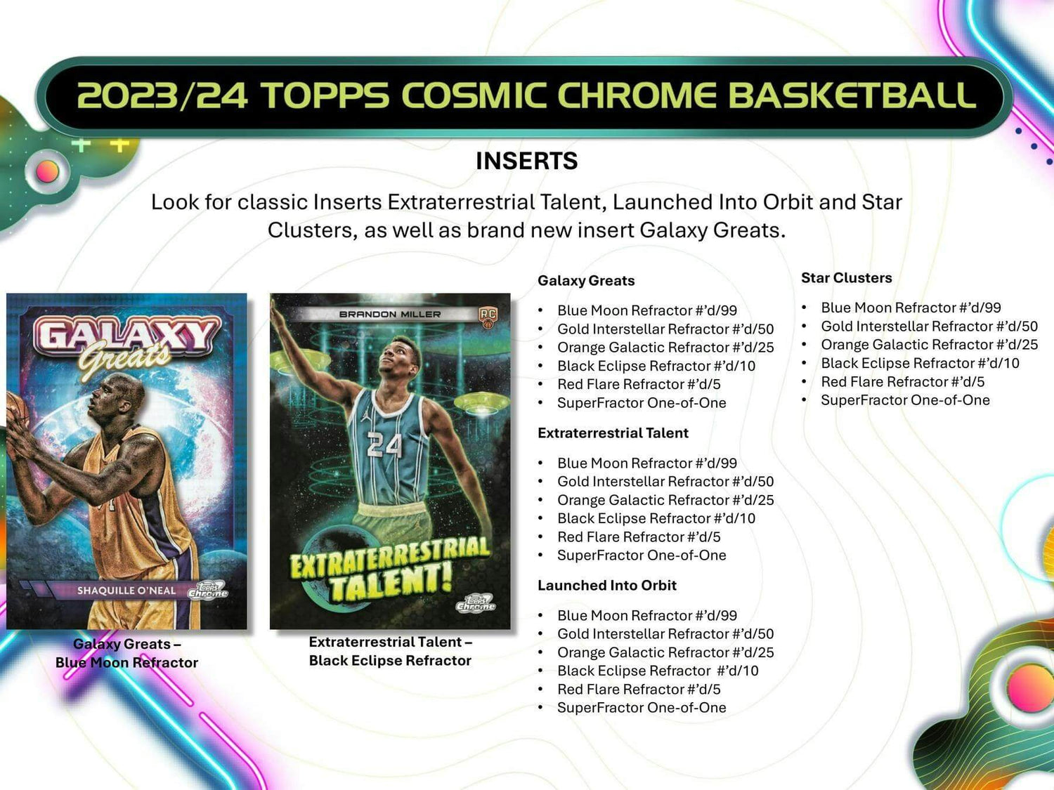 2024 Topps Chrome Cosmic Basketball NBA Hobby Pack