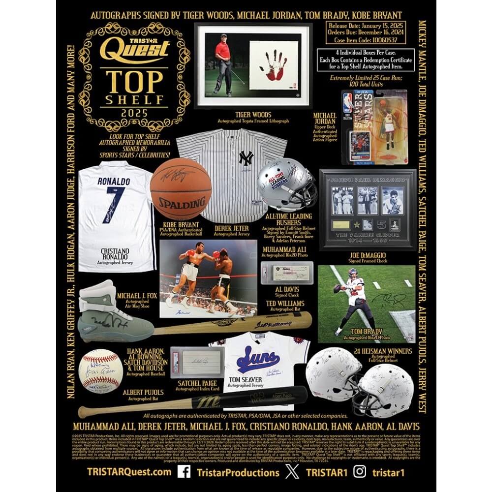 2025 Tristar Quest Top Shelf Multi-Sport Hobby Box