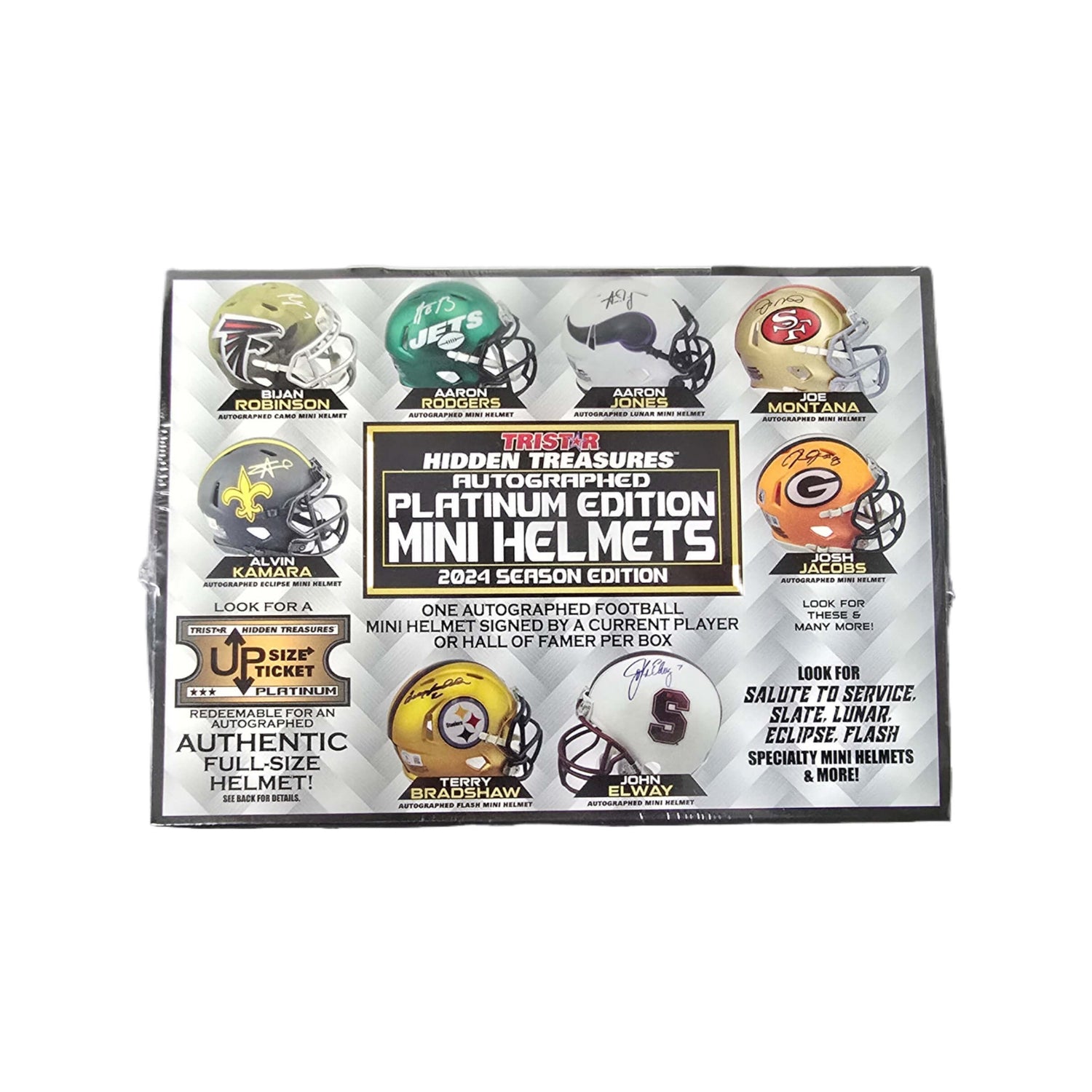 2024 Tristar Hidden Treasures Football Mini Helmet Platinum Season Edition Hobby Box