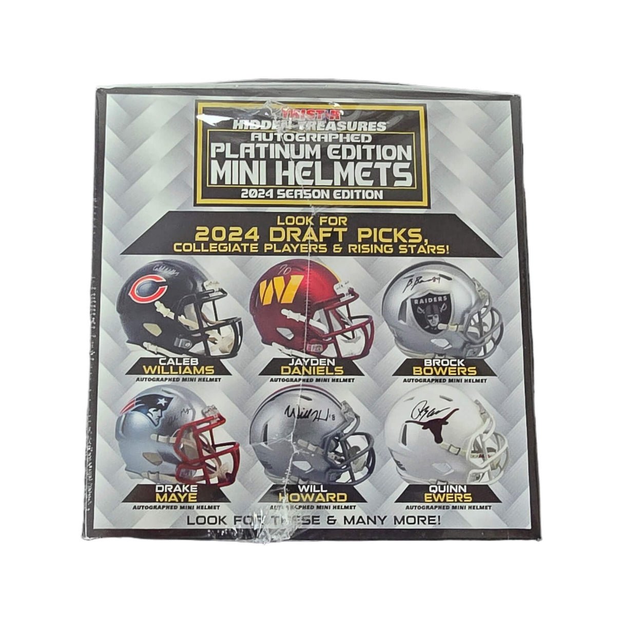 2024 Tristar Hidden Treasures Football Mini Helmet Platinum Season Edition Hobby Box