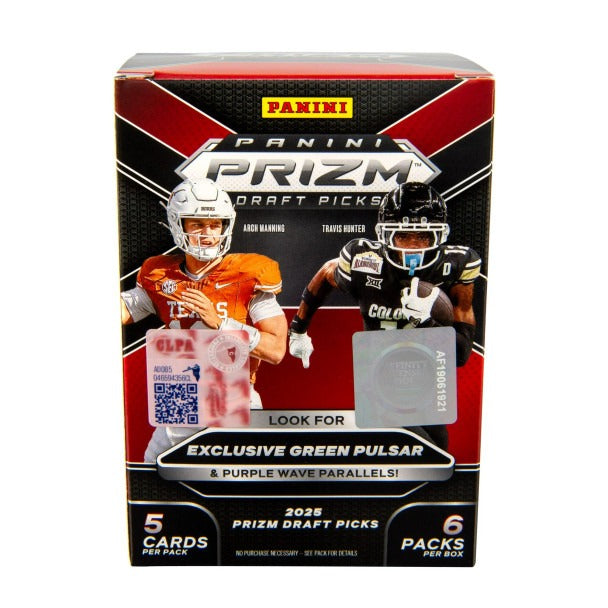2025 Panini Prizm Draft Picks Football Blaster Box (Green Pulsar)