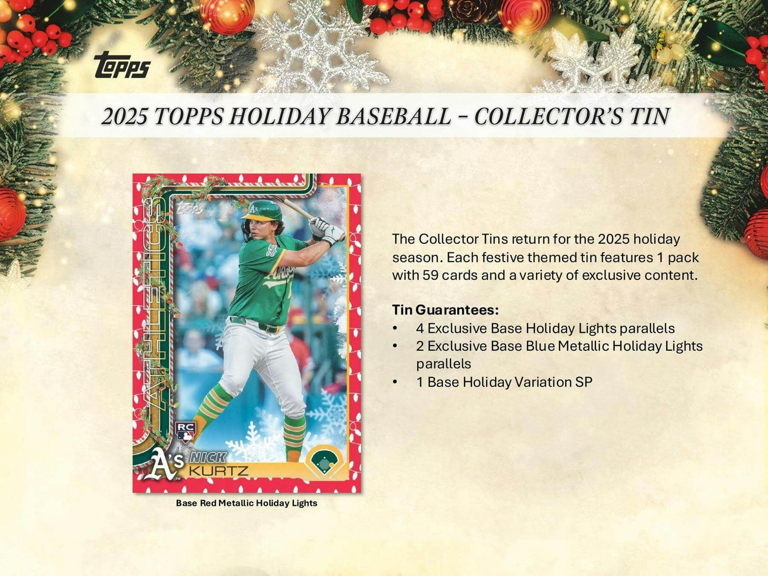 2025 Topps Holiday Baseball 3-Tin Box