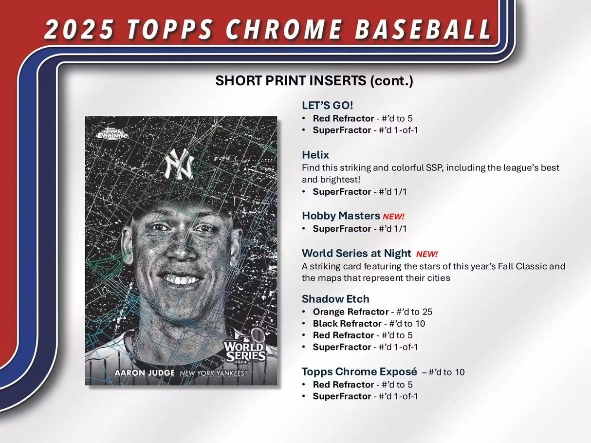 2025 Topps Chrome Baseball Mega Box