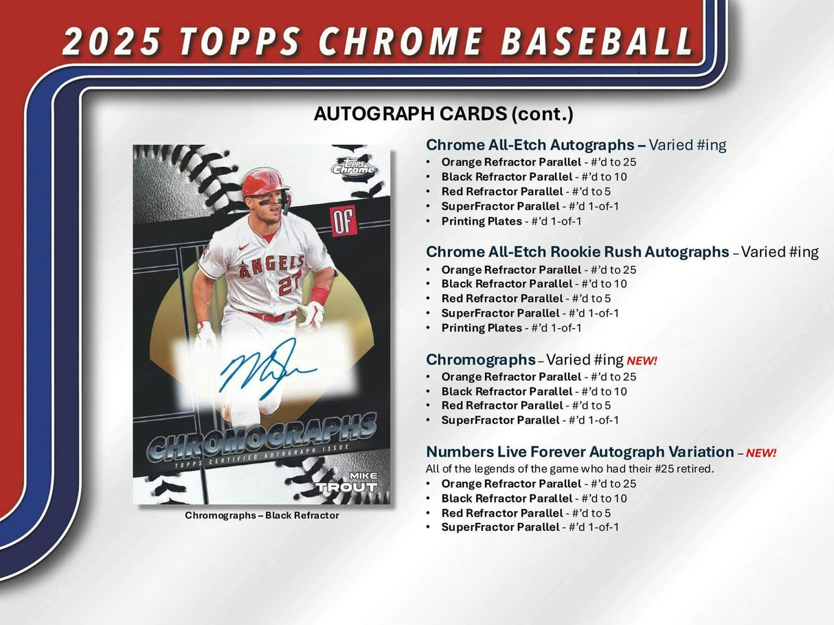 2025 Topps Chrome Baseball 7-Pack Blaster Box