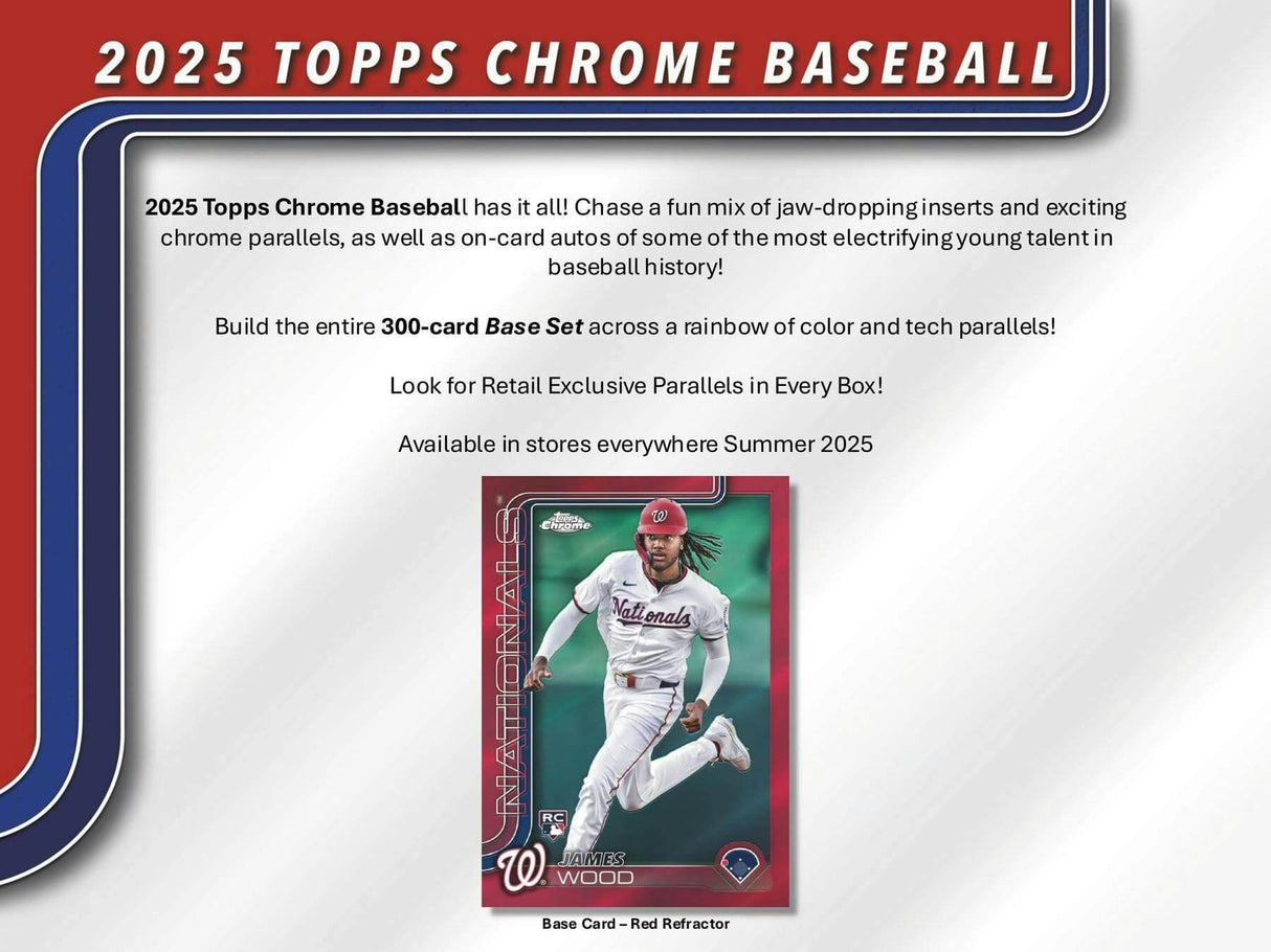 2025 Topps Chrome Baseball 7-Pack Blaster Box