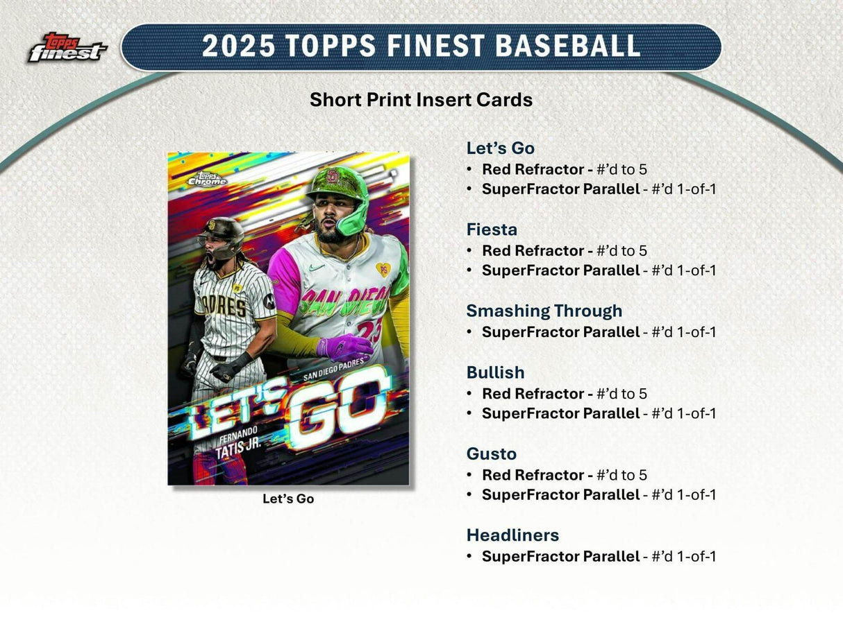 2025 Topps Finest Baseball Hobby Box