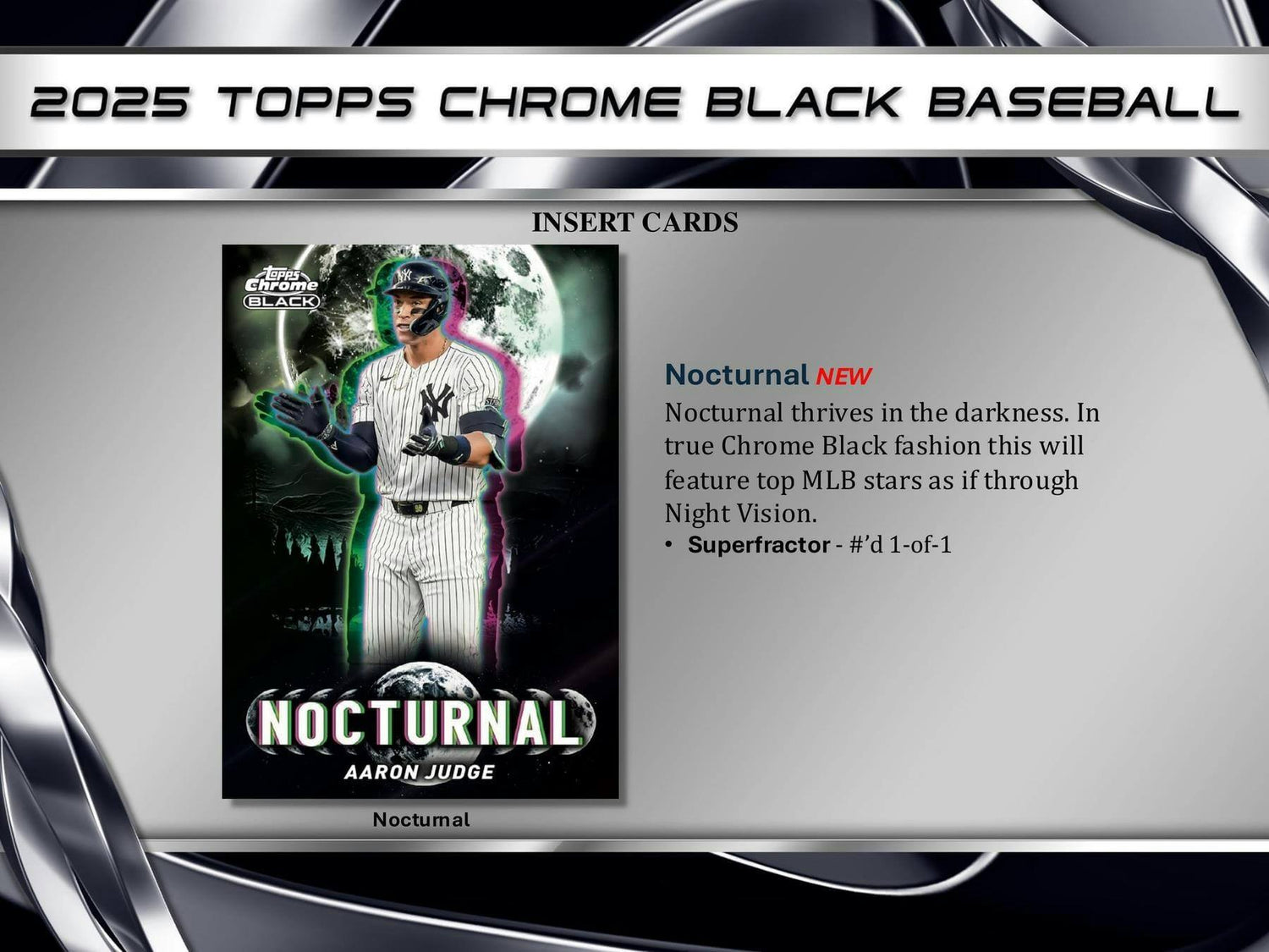 2025 Topps Chrome Black Baseball Hobby Box