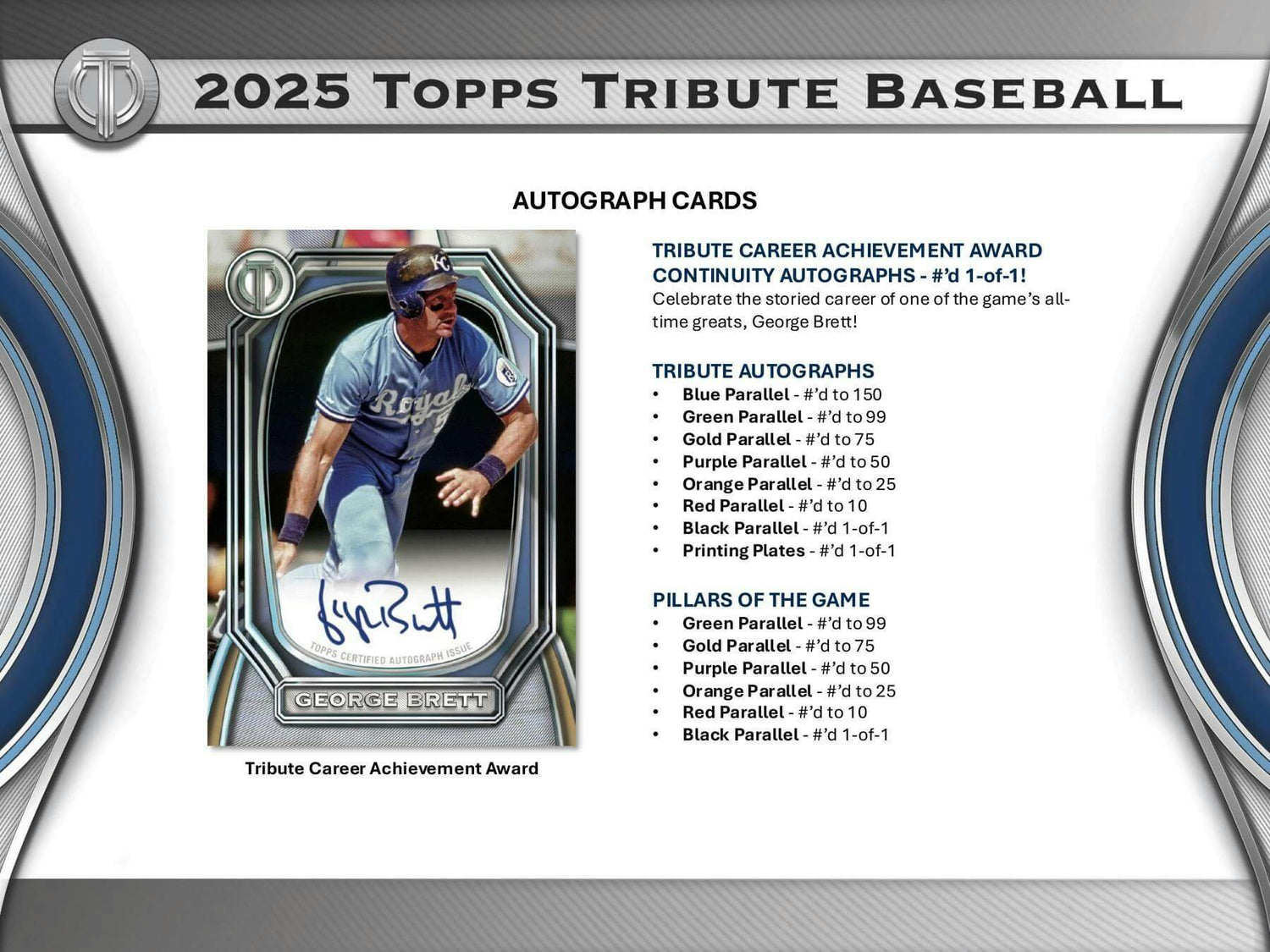 2025 Topps Tribute Baseball Hobby Pack