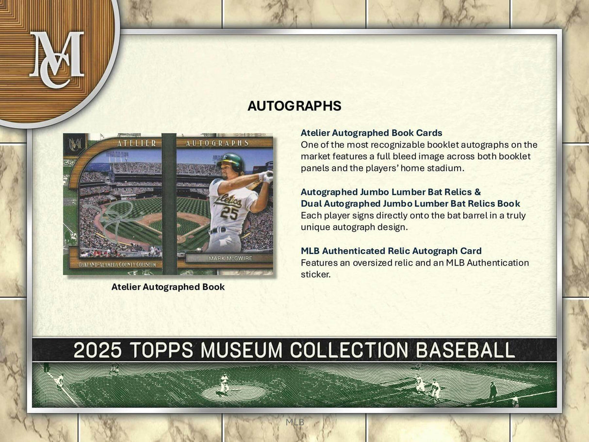 2025 Topps Museum Collection Baseball Hobby Box