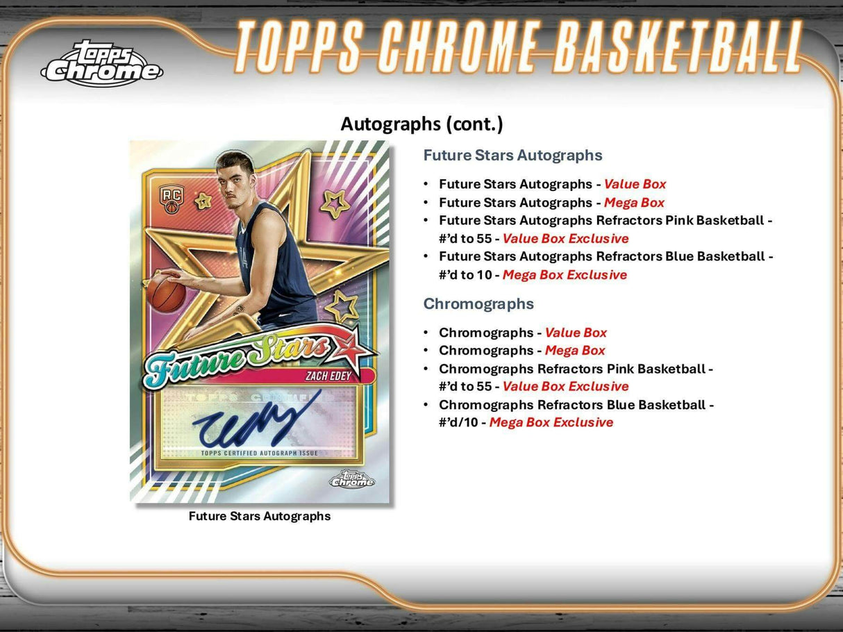 2024/25 Topps Chrome Basketball 8-Pack Blaster Box