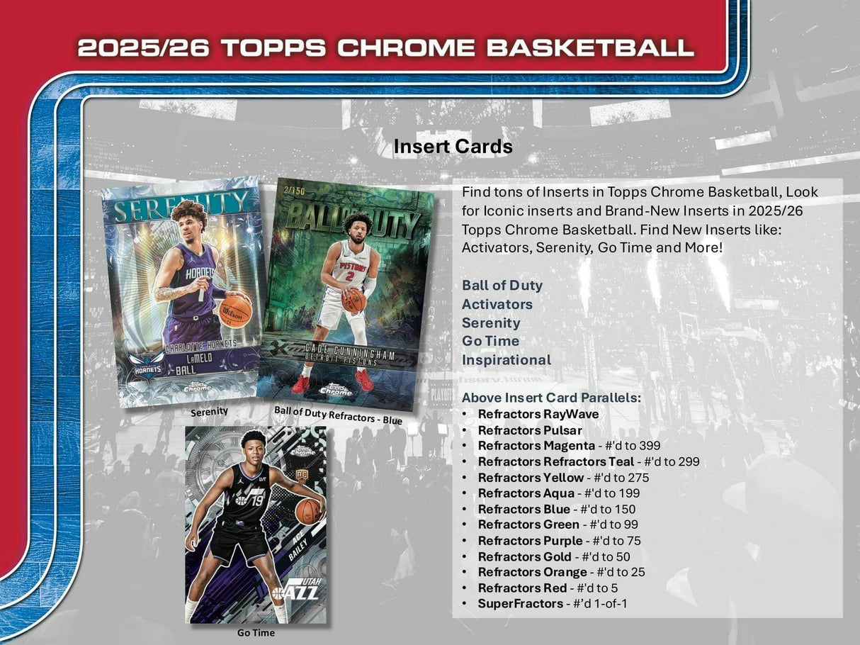 2025/26 Topps Chrome Basketball 7-Pack Blaster Box