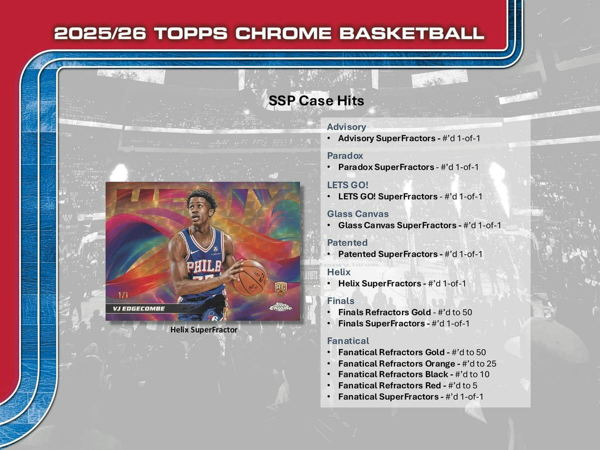 2025/26 Topps Chrome Basketball Mega Box