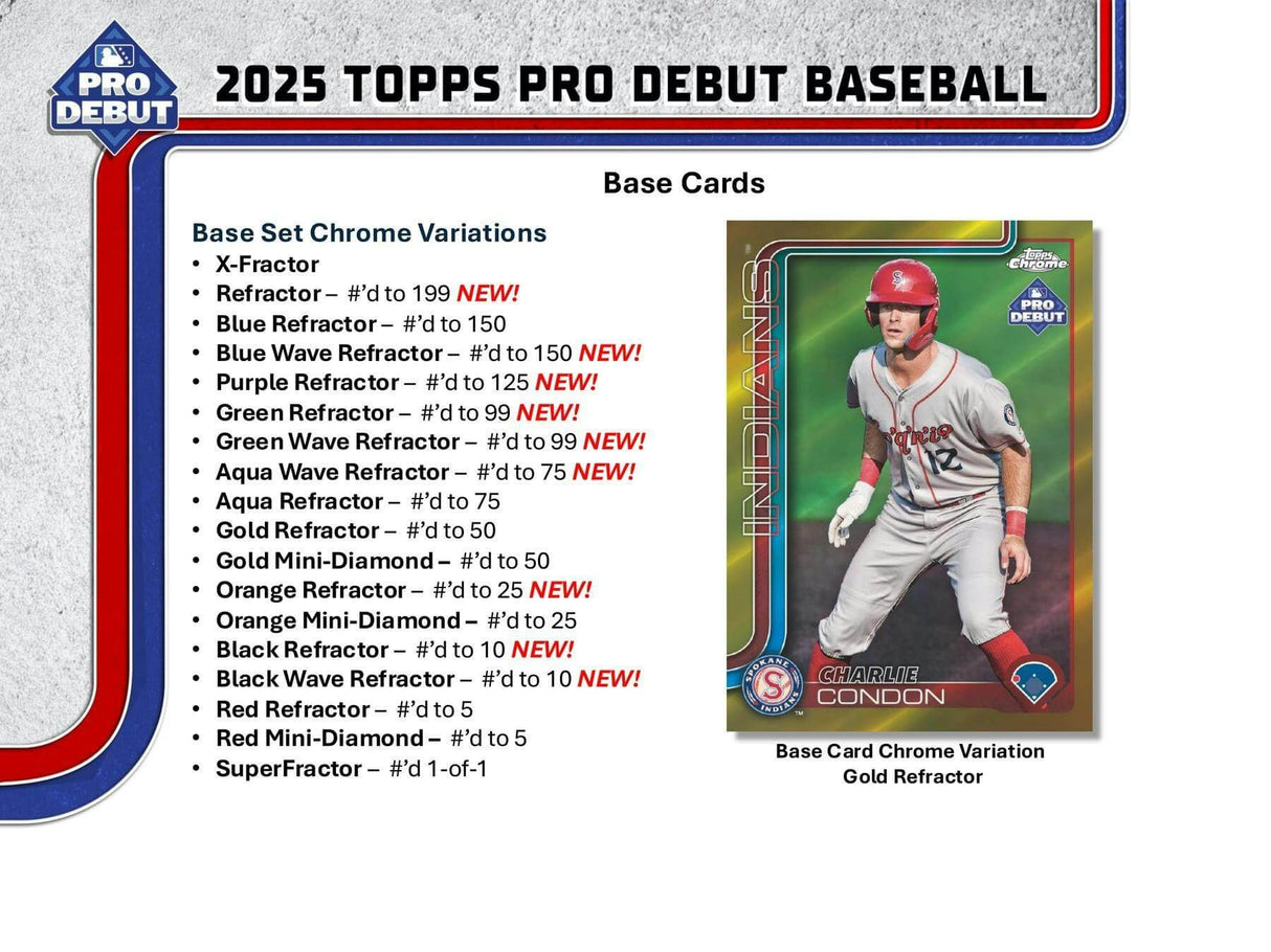 2025 Topps Pro Debut Baseball Hobby Jumbo Pack