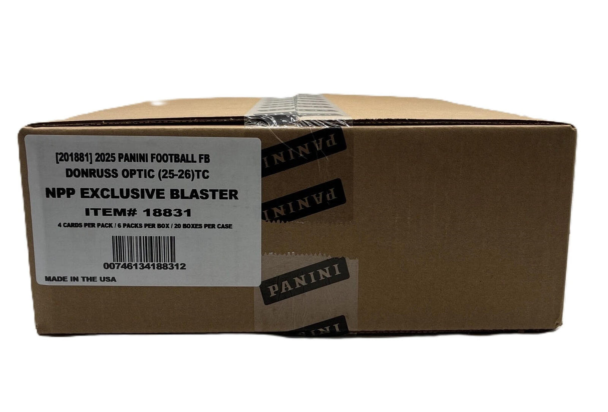 2025 Panini Donruss Optic Football 6-Pack Blaster 20-Box Case (Purple Shock)