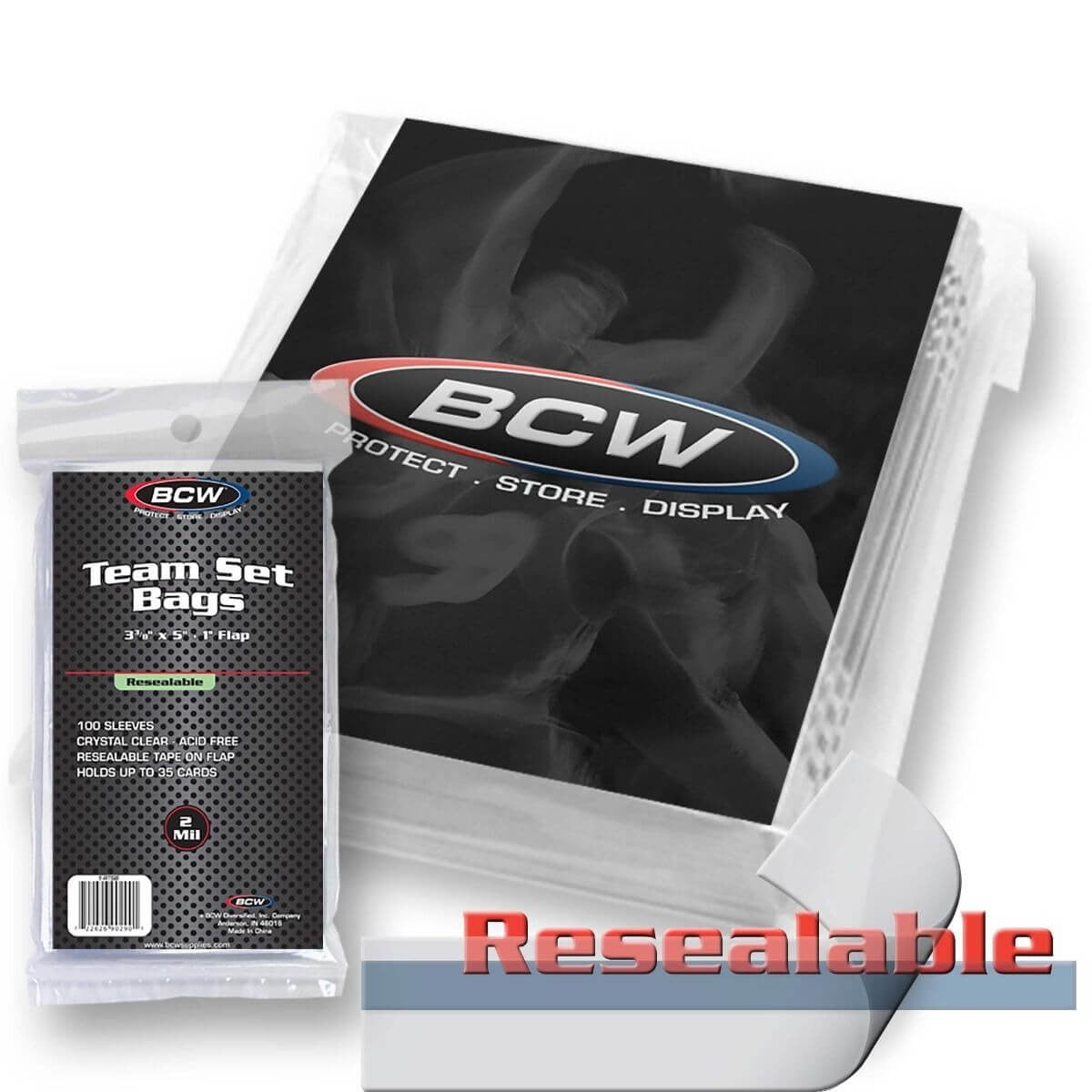 BCW Resealable Team Set Bags - Trademark Sports Cards & Memorabilia