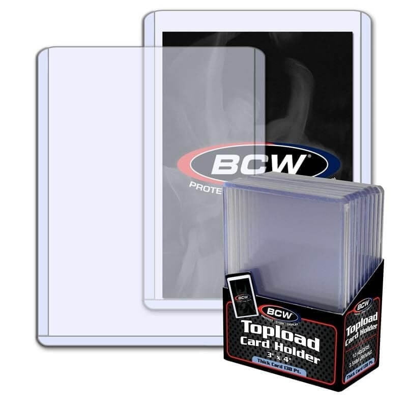 BCW 14-Inch Toploader Cardboard Storage Boxes For Sports Trading Cards (3-Pack) – Made In USA