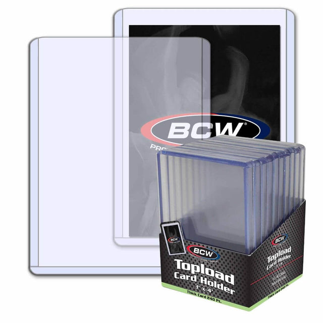 BCW Thick Card Topload Holder - 240 PT. - Trademark Sports Cards & Memorabilia