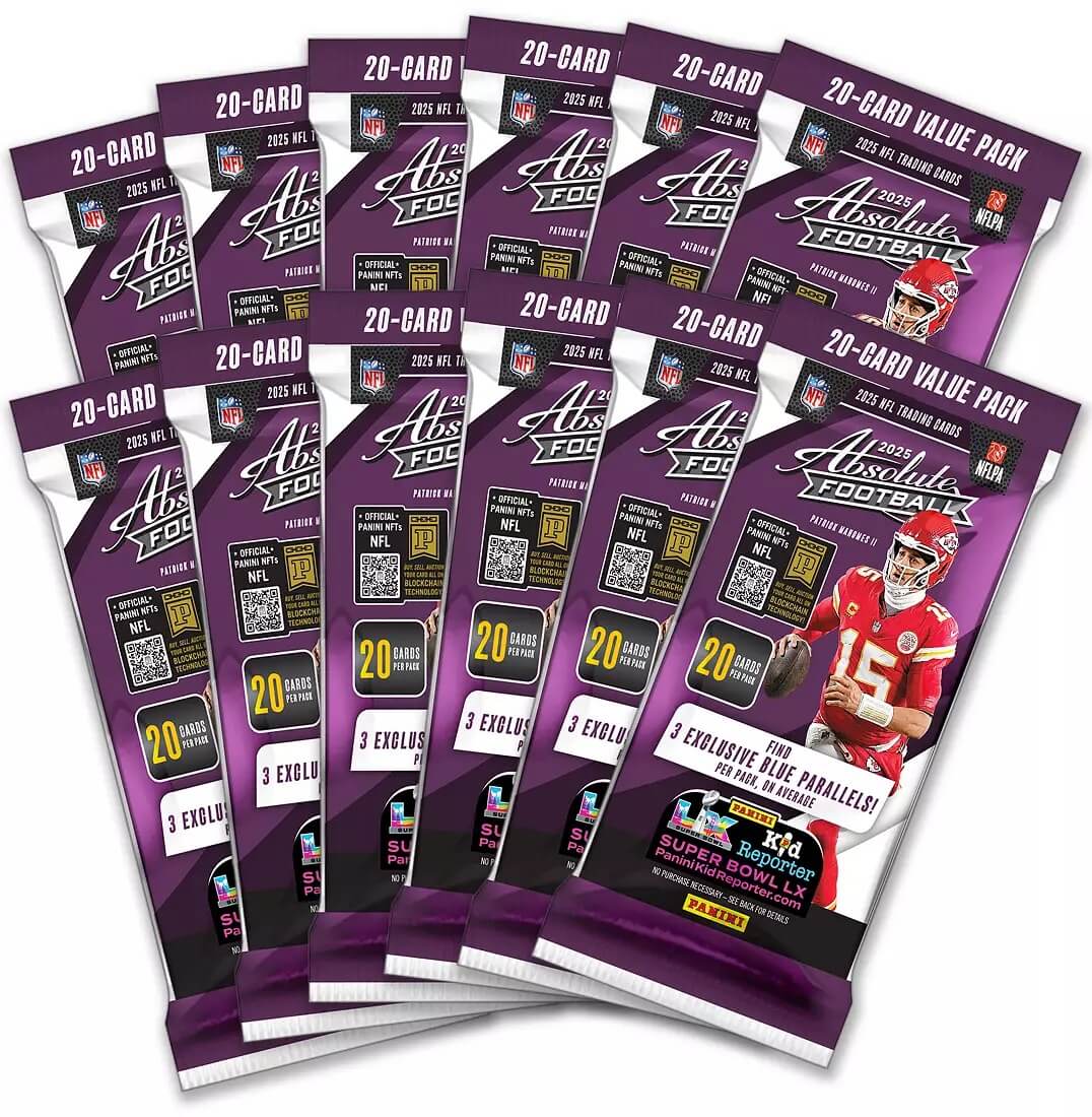 2025 Panini Absolute Football Jumbo Value Fat Pack Box