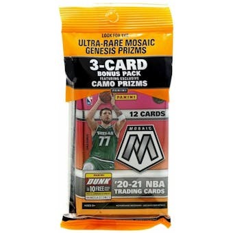 2020/21 Panini Mosaic Basketball Cello Multi Pack (Camo Prizms!)