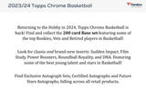 2023/24 Topps Chrome Basketball Blaster Box